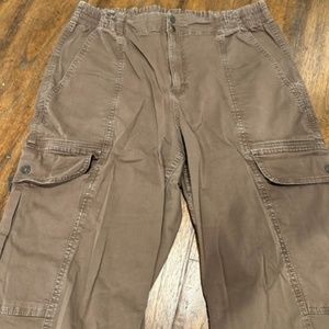 Garage Brown Distressed Cargo Pants size L
